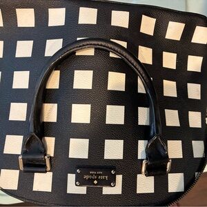 Kate Spade Black and White Checkered Tote